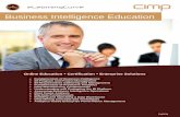 Business Intelligence Education - eLearningCurveecm.elearningcurve.com/v/vspfiles/files/pdf/ELC_BI_Catalog.pdf · Business Intelligence Education ... Information and analysis are