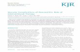 Vascular Complications of Pancreatitis: Role of ... · kjronline.org Korean J Radiol 13(Suppl 1), Jan/Feb 2012 S45 Vascular Complications of Pancreatitis: Role of Interventional Therapy