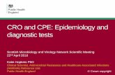 CRO and CPE: Epidemiology and diagnostic tests · Overall European situation regarding occurrence of CPE using an epidemiological scale of nationwide expansion