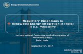 Regulatory Dimensions to Renewable Energy Integration…regridintegrationindia.org/wp-content/uploads/sites/3/2017/09/2_3... · Regulatory Dimensions to Renewable Energy Integration