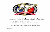 Legends Martial Arts Black Belt Curriculum Binder.pdf · Lapel grab – hip throw, submit / Shoot – tomonagi, guillotine choke / overhead knife stab – step under throw, strip