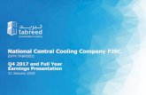 National Central Cooling Company PJSC - tabreed.ae · Saudi Tabreed District Cooling Company ... • Partnership with ACWA Holding and others • Owns and operates first significant