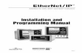 Installation and Programming Manual - scale service Lake/M_88537-0802.pdf · and information protocol used by both DeviceNet ... status information for troubleshooting ... 6 520/820i/920i