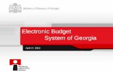 Electronic Budget System of Georgia - pempal.org · o Case #1: Managing Classifiers (Setting up Budget Template) o Case #2: Budgeting Phase (Demonstration of Budget Planning from