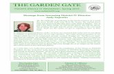 THE GARDEN GATE - nydistrictiv.org · THE GARDEN GATE FGCNYS District IV Newsletter: Spring 2015 ... Laurie Tompkins as FGCNYS Recording Secretary, and myself as District Director.