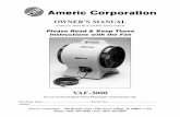 Americ VAF 3000 manual - docs.weq.cadocs.weq.ca/Specs/AMERIC/AMERIC_VAF3000.pdf · OWNER’S MANUAL SAFETY INSTRUCTIONS ENCLOSED Please Read & Keep These Instructions with the Fan