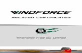 related certificates - windforcetyres.com · FMVSS) by me N*onal Highway Safety Adrntnastrat.on (NHTSA) ... Of a type Of pneumatic tyre for motor vehicles pursuant to Regulation ...