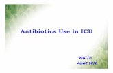 Antibiotics Use in ICU - hksccm.org use ICU... · • Nitrofurantoin: An excellent alternatives for ESBL+ UTI, however, can be used for UTL only as only urine can achieve adequate