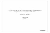 Literacy and Numeracy Support Implementation Guide · BSBADM302B Produce texts from notes BSBADM302 ... TLIE4013A Apply workplace statistics TLIE4013 Apply ... Literacy and Numeracy