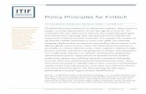 Policy Principles for Fintech · Policy Principles for Fintech BY ALAN MCQUINN, ... And in the world of personal finance, ... $1.01 billion ;