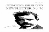 UNITED KINGDOM SIBELIUS SOCIETY NEWSLETTER … SS Newsletter... · United Kingdom Sibelius Society Newsletter - Issue 76 (January 2015) - CONTENTS - Page ... Sibelius Violin Concerto