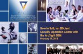 How to Build an Efficient Security Operation Center with ...c.ymcdn.com/sites/ · How to Build an Efficient Security Operation Center with the ArcSight SIEM February 14, 2018