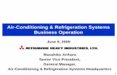 Air-Conditioning & Refrigeration Systems Business Operation · Air-Conditioning & Refrigeration Systems Business Operation June 9, ... Air-Conditioning ... In the air conditioning
