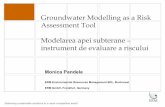 Groundwater Modelling as a Risk Assessment Tool …petroleumclub.ro/downloads/sinaia/Monica_PANDELE_ERM.pdf · si ipoteze simplificatoare de calcul intr-un mediu geologic existent