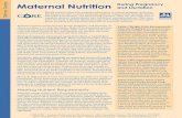 Maternal Nutrition During Pregnancy Improving ... - CORE … · Maternal Nutrition During Pregnancy and Lactation is a joint publication ... Essential Health Sector Actions to ...
