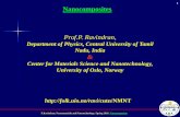 Prof.P. Ravindran, - Universitetet i oslofolk.uio.no/ravi/cutn/nmnt/15.Nanocomposites.pdf · Transmission Electron Microscopy and X-ray Diffraction are the most common techniques