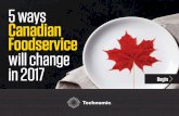 5 ways Canadian Foodservice will change in 2017cspdigitals.com/marketing/2016-top5-ca-trends.pdf · 5 ways Canadian Foodservice will change in 2017 Begin. thnic sars men creativity