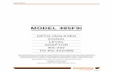 MODEL 485F9i - Amplicon · 5.3.1 U.K. Mains Adaptor Power Supply 27 ... The Model 485F9i Adaptor is a compact, plug-in unit providing fully ... used for RS-485 transmission turnaround