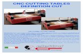 CNC CUTTING TABLES DEFINITION CUT - elettrocf.itelettrocf.it/pdf/Banchi di taglio CNC1,25x1,25GB.pdf · DEFINITION CUT is the range of CNC plasma cutting tables offered by Elettro