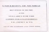 UNIVERSITY OF MUMBAI - SPITlibrary.spit.ac.in/syllabus/old syllabus/TE5-6-COMP-2003.pdf · UNIVERSITY OF MUMBAI REVISED SCHEME AND SYLLABUS FOR THE COMPUTER ENGINEERING T.E. (SEM.V