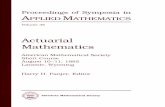 Other Titles in This Series - American Mathematical Society · Preface This book is the result of the 1985 American Mathematical Society Short Course entitled Actuarial Mathematics