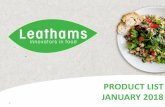 PRODUCT LIST JANUARY 2018 - Leathamsleathams.com/wp-content/uploads/2018/01/Leathams-product-list-Jan... · PRODUCT LIST JANUARY 2018 1. DELICATESSEN We have a huge range of deli