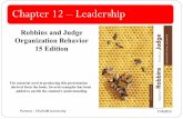 Chapter 12 Leadership · Behavioural Theory of Leadership Theories proposing that specific behaviors differentiate leaders from nonleaders. Leader can be trained Differences between
