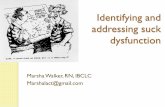 Identifying and addressing suck dysfunction - calwic.org and... · Dynamics of sucking during breastfeeding Long standing controversy regarding the mechanics of sucking and motion