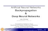 Artificial Neural Networks - cvut.cz · Artificial Neural Networks Backpropagation & Deep Neural Networks Jan Drchal drchajan@fel.cvut.cz Computational Intelligence Group Department