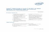 Intel TXN13220/1/4/5/7/8 SFF 10 Gbps Optical Transceiver ... · Optical Transceiver with 16-Channel Multiplexer/Demultiplexer ... OR ILITYF N RING MENT OF ANY PE , ... 3 Intel ®