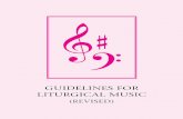 GUIDELINES FOR LITURGICAL MUSIC - Saskatchewan … · Library and Archives Canada Cataloguing in Publication Catholic Church. Canadian Conference of Catholic Bishops, issuing body