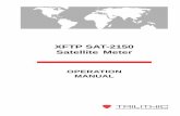 XFTP SAT-2150 Satellite Meter - Tech Tool Supply · Using the Alphanumeric Keyp ad ... DOWNLOAD Menu ... The XFTP SAT-2150 Satellite Meter includes the following features: