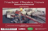 Nuclear Physics News - nupecc.org · Petersburg; Serbia: S. Jokic, Belgrade; South Africa: S. Mullins, Cape Town. Nuclear Physics News Volume 28/No. 1 Nuclear Physics News is published
