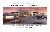 State of California PLACER COUNTY · 6/24/2009 · State of California PLACER COUNTY 2008 - 2009 GRAND JURY ... Jeannie Lera, Rae James. Not shown: Roy Hamlin v: …