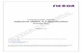 FLEXXON GLOBAL LIMITED Industrial eMMC 4.5 Specificationwebshop.atlantiksysteme.de/temp/FLEXXONeMMC4.5pSLCSPECV1.2.… · FLEXXON GLOBAL LIMITED Industrial eMMC 4.5 Specification