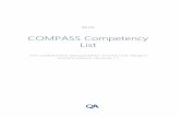 COMPASS Competency List - QA · QA Ltd. COMPASS Competency List THE COMPETENCE MANAGEMENT SYSTEM FOR PROJECT PROFESSIONALS.VERSION 1.1 . Contents ... projects 4 Has an understanding