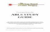 Excerpts from the ABLS STUDY GUIDE - American Board … · Excerpts from the ABLS STUDY GUIDE (The complete Study Guide is used as part of the ABLS Certification process. ... those