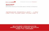 SERVICE PARTS LIST − LRV - hydratec-lifts.co.uk · Main control valve block Reference: ... 4 1 Valve top part, ... Lift Services Ltd are providing this information as a