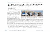 Could Pakistan Lose Balochistan? Balochistan’s Insurgency ...ni-u.edu/research/Balochistan.pdf · Regional Issues 62 Journal of Strategic Intelligence Summer 2016 Could Pakistan