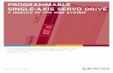PROGRAMMABLE SINGLE-AXIS SERVO DRIVE - Moog …€¦ · The Moog Programmable Single-Axis Servo Drive ... array of high-performance servo motors that deliver dynamic performance,