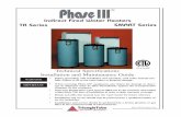 Indirect Fired Water Heaters TR Series SMART Series · Indirect Fired Water Heaters TR Series ... • Installations and service should be performed by a license plumber or gas ...