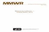 Malaria Surveillance — United States, 2015 · Surveillance Summaries The MMWR series of publications is published by the Center for Surveillance, Epidemiology, and Laboratory Services,