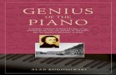 GENIUS OF THE PIANO - Alan Kogosowski€¦ · Genius of the Piano. examines the biography of Frederic Chopin . ... Dinu Lipatti. The most original and inspired master of the piano,