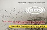 Emerging Composers Series: Vol. 1 - InstantEncoredata.instantencore.com/pdf/1009139/aco_linernotes_final.pdf · Emerging Composers Series: Vol. 1. ... during which her work Black