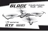 38669 BLH nQX RTF MULTI - RC Airplanes, Multirotors, … · Flying Weight.63 oz (18 g) Blade nano QX Specifications Blade nano QX Features RTF BNF Airframe ... Battery – 150mAh