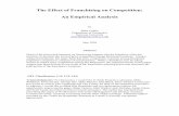 The Effect of Franchising on Competition: An Empirical ...conlinmi/FRAN13.pdf · The Effect of Franchising on Competition: An Empirical ... The franchisor may also threaten not to