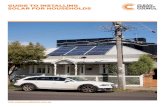 GUIDE TO INSTALLING SOLAR FOR HOUSEHOLDS · choose a clean energy council approved solar retailer 11 ... application to connect 19 ... in solar, it’s important to do