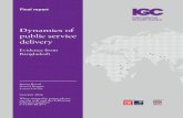 Dynamics of public service delivery - IGC · Final report Dynamics of public service delivery Evidence from Bangladesh Imran Rasul Daniel Rogger Laura Litvine October 2016 ... were