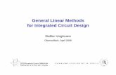 [5ex] General Linear Methods for Integrated Circuit Designsteffen/talks/oberwolfach... · General linear methods for integrated circuit design – St. Voigtmann, p. 1 Motivation DAEs