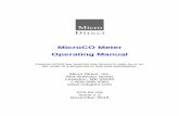 MicroCO Meter Operating Manual - MD Spiro - MC02.pdf · MicroCO Meter Operating Manual Federal ... timer as an aid to timing the breath holding period prior to ... running COBRA software.